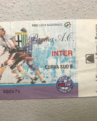 Biglietto Vintage Serie A PARMA - INTER 98-99
