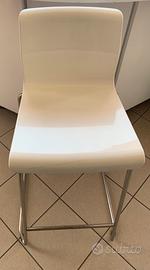 Sgabello Moderno seduta bianca altrzza 65 cm