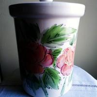 VASO DI CERAMICA con coperchio a chiusura ermetica