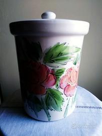 VASO DI CERAMICA con coperchio a chiusura ermetica