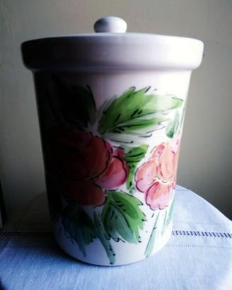 VASO DI CERAMICA con coperchio a chiusura ermetica
