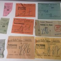 Biglietti teatri di Milano vintage