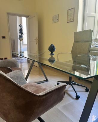 SCRIVANIA UFFICIO DESIGN + 2 POLTRONE + SEDIA DIRE
