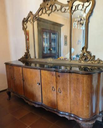 Buffet Chippendale con specchiera