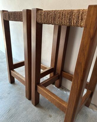 Set 2 sedie in legno