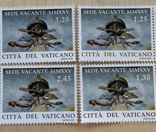 Sede vacante 2025 Papa Francesco francobolli