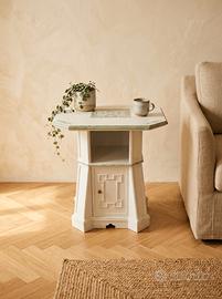 tavolino shabby chic restaurato anni 50/60