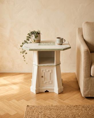 tavolino shabby chic restaurato anni 50/60