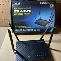ASUS Modem Router DSL-AC52U Gigabit - Perfetto