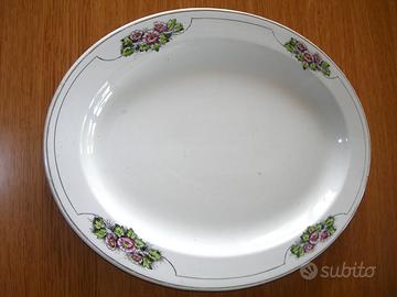 Antico Piatto ovale Ceramica Laveno Revelli S.C.I.