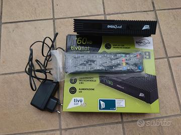Decoder sat Tivusat Digiquest Full Hd + Tessera TV