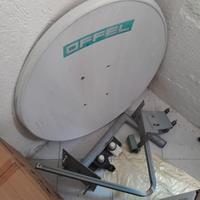 Kit antenna parabolica OFFEL in alluminio cm 90