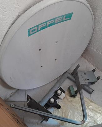 Kit antenna parabolica OFFEL in alluminio cm 90