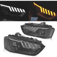 FARI PER AUDI A4 B8 12-15 XENON LED DINAMICI NERI