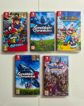 Nintendo Switch: Giochi + Custodia