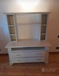 libreria credenza in legno laccato