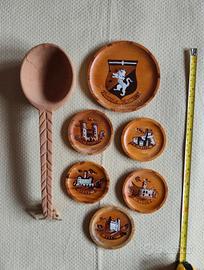 Set articoli in legno vintage