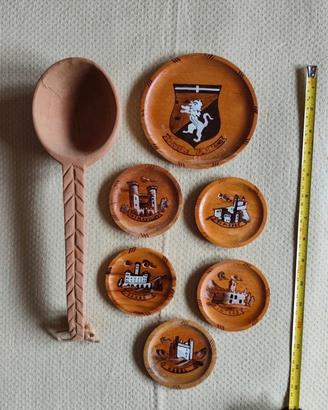 Set articoli in legno vintage
