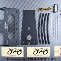Portatarga specifico AVDB YZF R125 2014 - 2018
