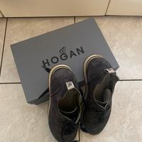 Hogan da donna numero 40 blu deni e argento