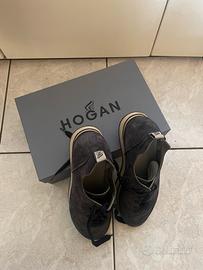 Hogan da donna numero 40 blu deni e argento