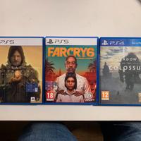 Farcry6 Death Stranding Shadow Colossus PS5 PS4