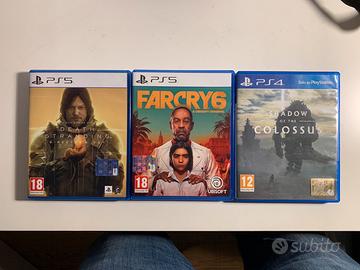 Farcry6 Death Stranding Shadow Colossus PS5 PS4