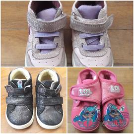 3 PAIA DI SCARPE E PANTOFOLE BAMBINA