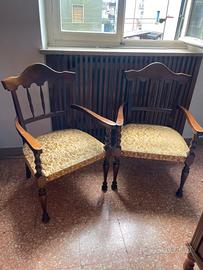 Coppia sedie vintage