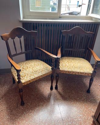 Coppia sedie vintage