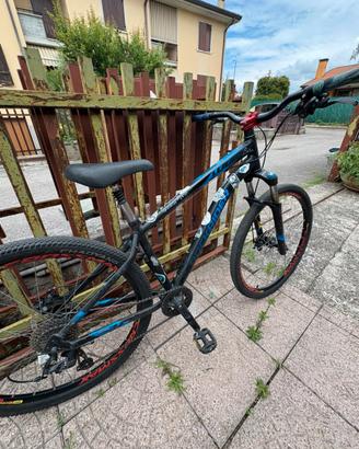 Bici rockrider st120 sport trail blu
