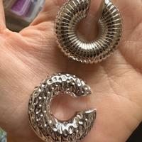 Ear cuff argentati
