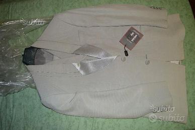 Smoking sciallato con gilè tg.44 drop 6