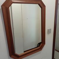 Specchio vintage anni ’70 – cornice legno massello