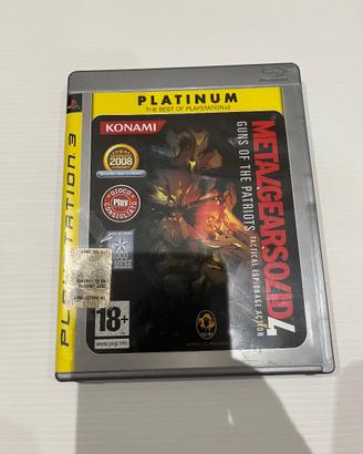 Metal Gear Solid 4 Platinum PS3