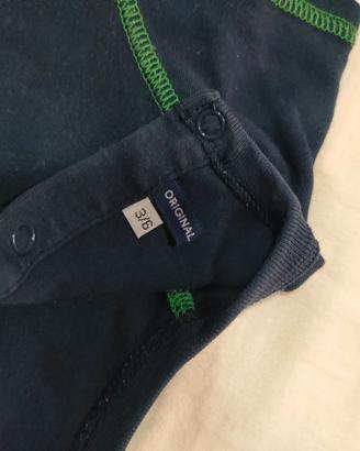 Pagliaccetto neonato manica lunga 