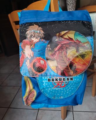 zaino scuola elementare estendibile Bakugan 