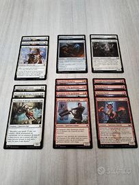 Mazzo carte Magic Bianco Rosso GUERRIERI mtg