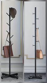 Attaccapanni appendino appendiabiti terra fer nero
