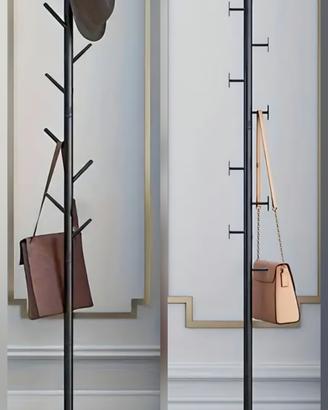 Attaccapanni appendino appendiabiti terra fer nero