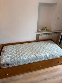 Struttura letto singolo doppio rete