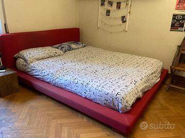 Letto Matrimoniale Futon Rosso