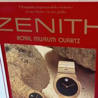 Targa pubblicitaria orologi Zenith - vintage