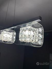 Lampadario cristallo + applique