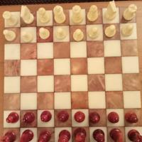 scacchiera in alabastro 