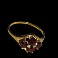 anello oro 750 certificato con pietre preziose 