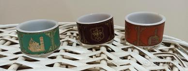 Set di 3 porta tovaglioli vintage immagini Firenze