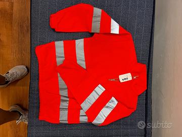 Felpa pile da lavoro ad alta visibilità