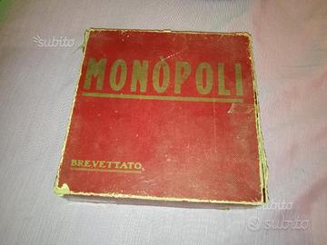 Gioco da tavola Monopoli anni 40 e anno 60 70