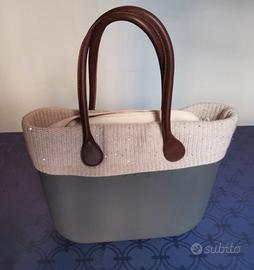 Borsa O Bag con bordo in lana